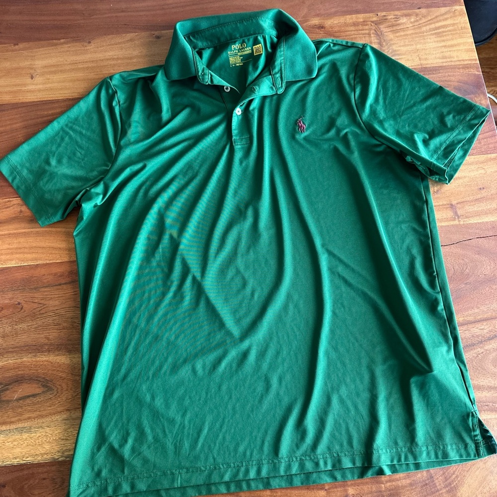 Polo by Ralph Lauren Men's Classic Green Polo Shirt size large